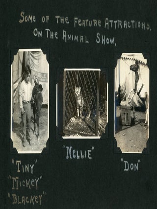 1920s AMUSEMENT PARK PHOTO ALBUM PAGES - ROLLER COASTERS