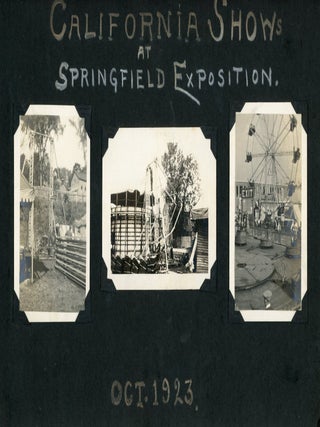 1920s AMUSEMENT PARK PHOTO ALBUM PAGES - ROLLER COASTERS