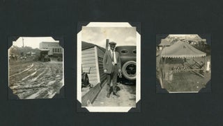 1920s AMUSEMENT PARK PHOTO ALBUM PAGES - ROLLER COASTERS