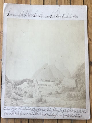 Item #269 1880s ALBUMEN PHOTO PABELLON SILVER MINE NEAR SANTA ROSA, COAHUILA, MEXICO