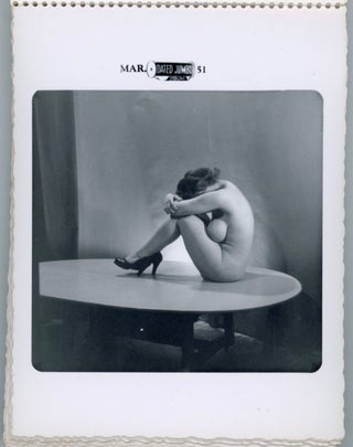 NUDE WOMAN HIDING FACE 1951 - BETTY PAIGE PHOTOGRAPHER