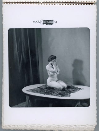 NUDE WOMAN HIDING FACE 1951 - BETTY PAIGE PHOTOGRAPHER