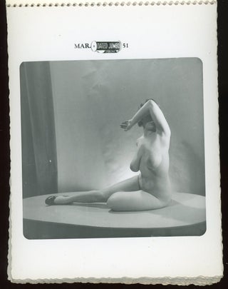 NUDE WOMAN HIDING FACE 1951 - BETTY PAIGE PHOTOGRAPHER
