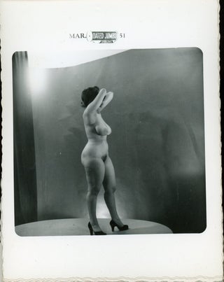 NUDE WOMAN HIDING FACE 1951 - BETTY PAIGE PHOTOGRAPHER
