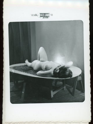 NUDE WOMAN HIDING FACE 1951 - BETTY PAIGE PHOTOGRAPHER
