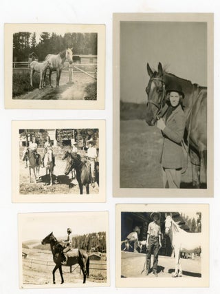 Item #272 TEPEE LODGE BIG HORN WYOMING 1934 SNAPSHOT PHOTO LOT