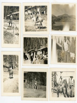TEPEE LODGE BIG HORN WYOMING 1934 SNAPSHOT PHOTO LOT