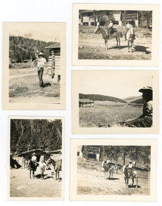 TEPEE LODGE BIG HORN WYOMING 1934 SNAPSHOT PHOTO LOT