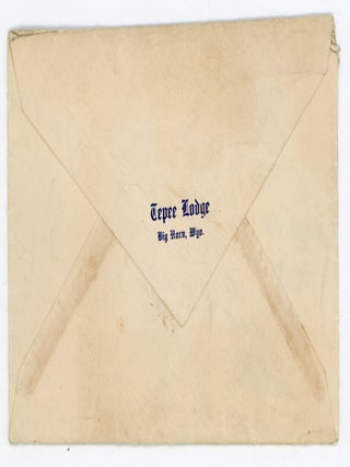 TEPEE LODGE BIG HORN WYOMING 1934 SNAPSHOT PHOTO LOT