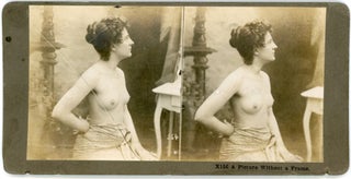Item #273 1890s TOPLESS NUDE WOMAN STEREOVIEW PHOTO