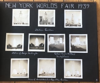 Item #276 1939 NY WORLD'S FAIR, EDGEMERE, JERSEY SHORE PHOTO ALBUM