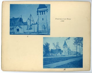 Item #282 1894-1896 CYANOTYPE PHOTO LOT BUILDING AUSTIN, TEXAS PRESBYTERIAN CHURCH