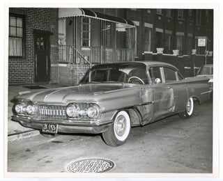 Item #287 BROOKLYN NY STOLEN CAR PHOTOS 1950s