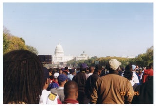 Item #312 MILLION MAN MARCH AFRICAN AMERICAN MEN MARCH WASHINGTON DC 1995 PHOTOS