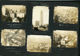 1929 MID-WEST TRAVEL PHOTO ALBUM WORKING ON TREES