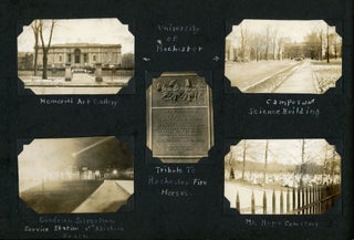1929 MID-WEST TRAVEL PHOTO ALBUM WORKING ON TREES