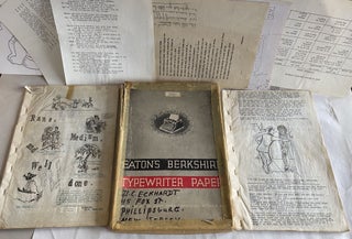 Item #335 1950s RISQUE ART AND HUMOR TYPEWRITTEN MANUSCRIPTS