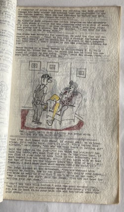 1950s RISQUE ART AND HUMOR TYPEWRITTEN MANUSCRIPTS