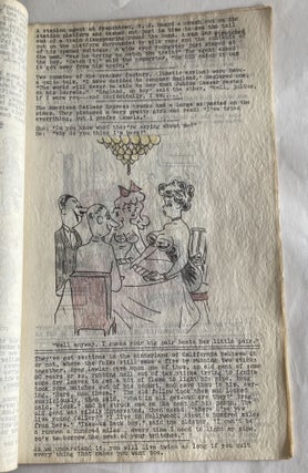 1950s RISQUE ART AND HUMOR TYPEWRITTEN MANUSCRIPTS