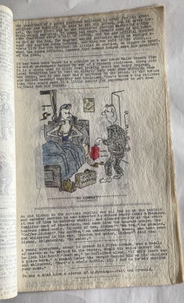 1950s RISQUE ART AND HUMOR TYPEWRITTEN MANUSCRIPTS