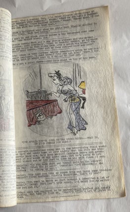 1950s RISQUE ART AND HUMOR TYPEWRITTEN MANUSCRIPTS