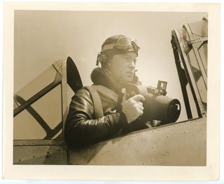 COLLECTION OF PHOTOS AND FLIGHT CAP FROM MAN IN THE USMC WWII