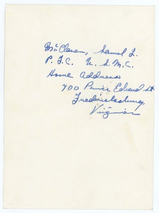 COLLECTION OF PHOTOS AND FLIGHT CAP FROM MAN IN THE USMC WWII