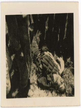 COLLECTION OF PHOTOS AND FLIGHT CAP FROM MAN IN THE USMC WWII