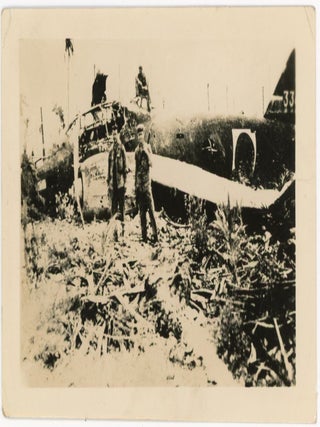 COLLECTION OF PHOTOS AND FLIGHT CAP FROM MAN IN THE USMC WWII