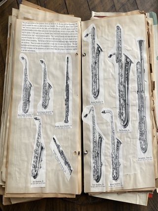 1936 MUSIC SCRAPBOOK WITH PHOTOS, PROGRAMS AND CLIPPINGS
