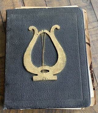 1936 MUSIC SCRAPBOOK WITH PHOTOS, PROGRAMS AND CLIPPINGS