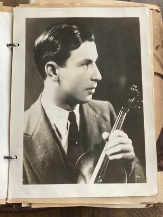 1936 MUSIC SCRAPBOOK WITH PHOTOS, PROGRAMS AND CLIPPINGS