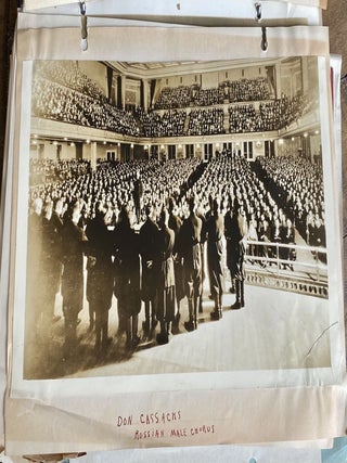 1936 MUSIC SCRAPBOOK WITH PHOTOS, PROGRAMS AND CLIPPINGS