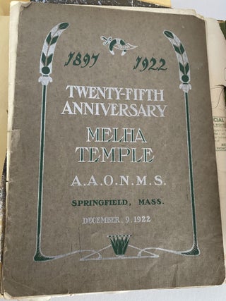 1890s - 1950S HUGE SCRAPBOOK ONE MAN'S MASONIC MEMBERSHIP