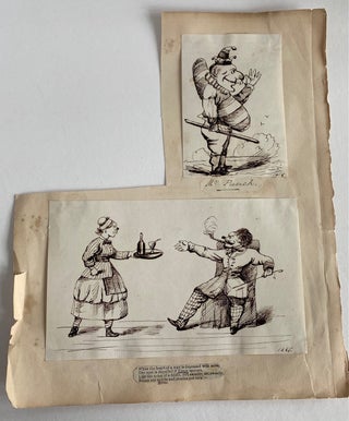 1860 ENGLISH COMIC ART - PUNCH MAGAZINE INSPIRED