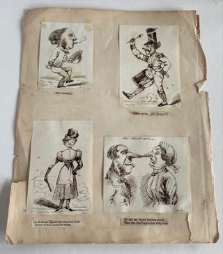 1860 ENGLISH COMIC ART - PUNCH MAGAZINE INSPIRED