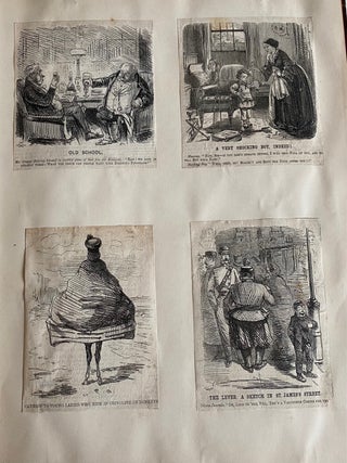 1860s SCRAPBOOK on JOHN LEECH, BRITISH CARICATURIST for PUNCH MAGAZINE