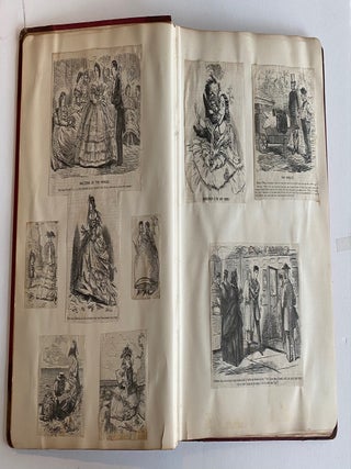 1860s SCRAPBOOK on JOHN LEECH, BRITISH CARICATURIST for PUNCH MAGAZINE