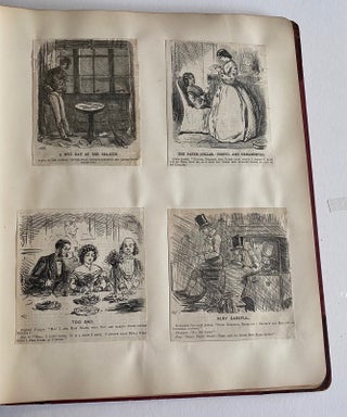 1860s SCRAPBOOK on JOHN LEECH, BRITISH CARICATURIST for PUNCH MAGAZINE