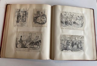 1860s SCRAPBOOK on JOHN LEECH, BRITISH CARICATURIST for PUNCH MAGAZINE