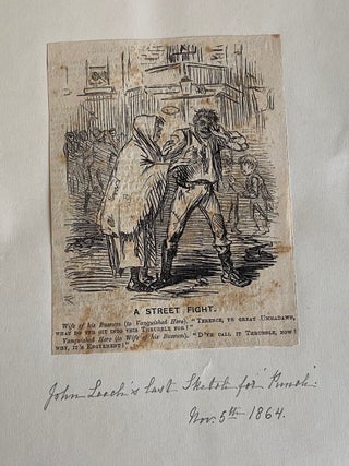 1860s SCRAPBOOK on JOHN LEECH, BRITISH CARICATURIST for PUNCH MAGAZINE