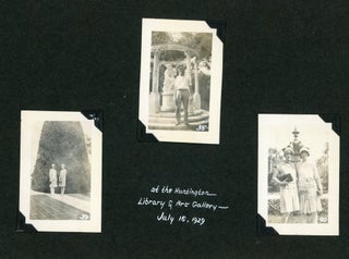 CALIFORNIA HUNTINGTON LIBRARY - SANTA ANA COLLEGE 1927-1929 PHOTO ALBUM