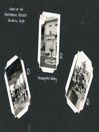 CALIFORNIA HUNTINGTON LIBRARY - SANTA ANA COLLEGE 1927-1929 PHOTO ALBUM