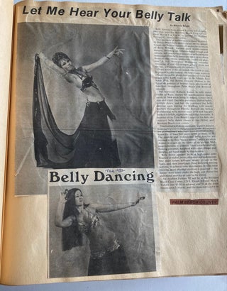 HUGE BELLY DANCER SCRAPBOOK 1980s KALAMAZOO MICHIGAN