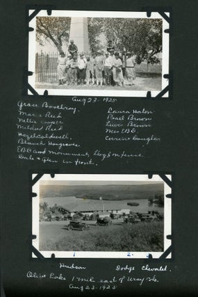 1920s ANNOTATED PHOTO ALBUM FROM KANSAS TRAVEL TO CALIFORNIA