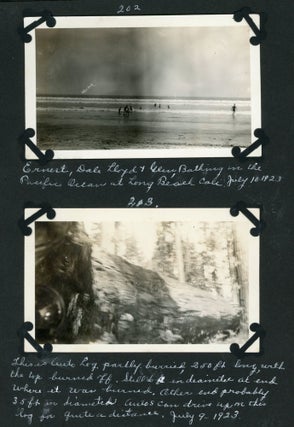 1920s ANNOTATED PHOTO ALBUM FROM KANSAS TRAVEL TO CALIFORNIA