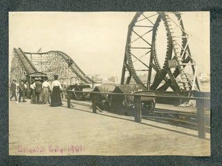 Item #389 1901 ATLANTIC CITY NJ PHOTO ALBUM BEACH, BOARDWALK AND ROLLER COASTER