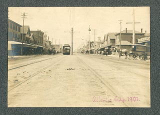 1901 ATLANTIC CITY NJ PHOTO ALBUM BEACH, BOARDWALK AND ROLLER COASTER
