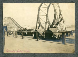 1901 ATLANTIC CITY NJ PHOTO ALBUM BEACH, BOARDWALK AND ROLLER COASTER