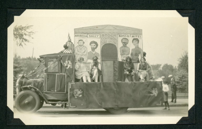 Item #4 CIRCUS SIDE SHOW 1920s PHOTO ALBUM - WORCESTER MA